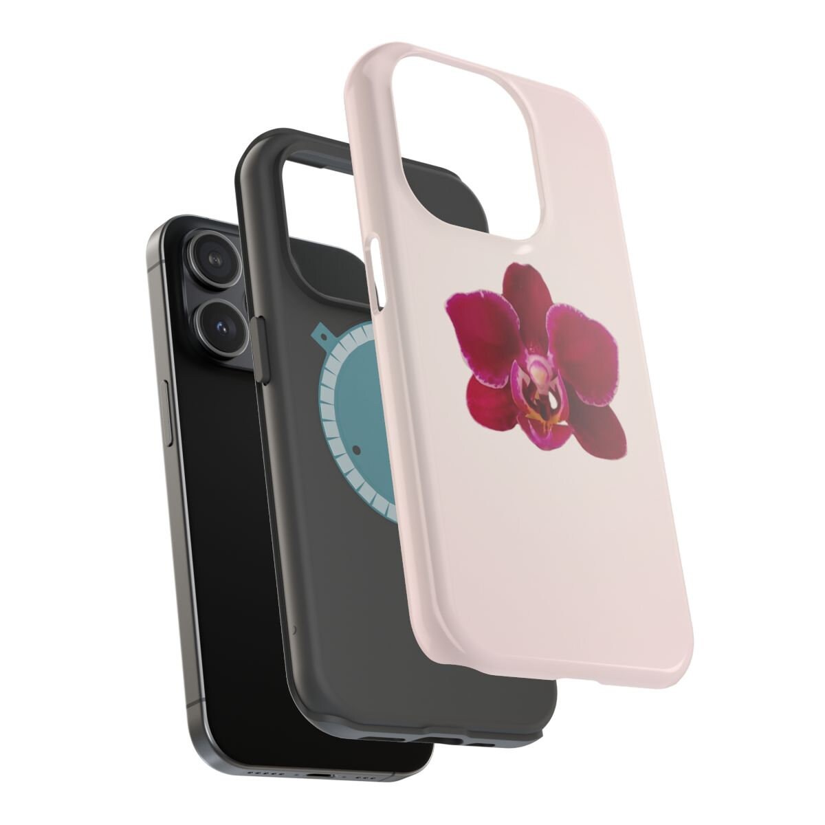 Red Orchid Phone Case Summer Florals Magnetic Tough Cases