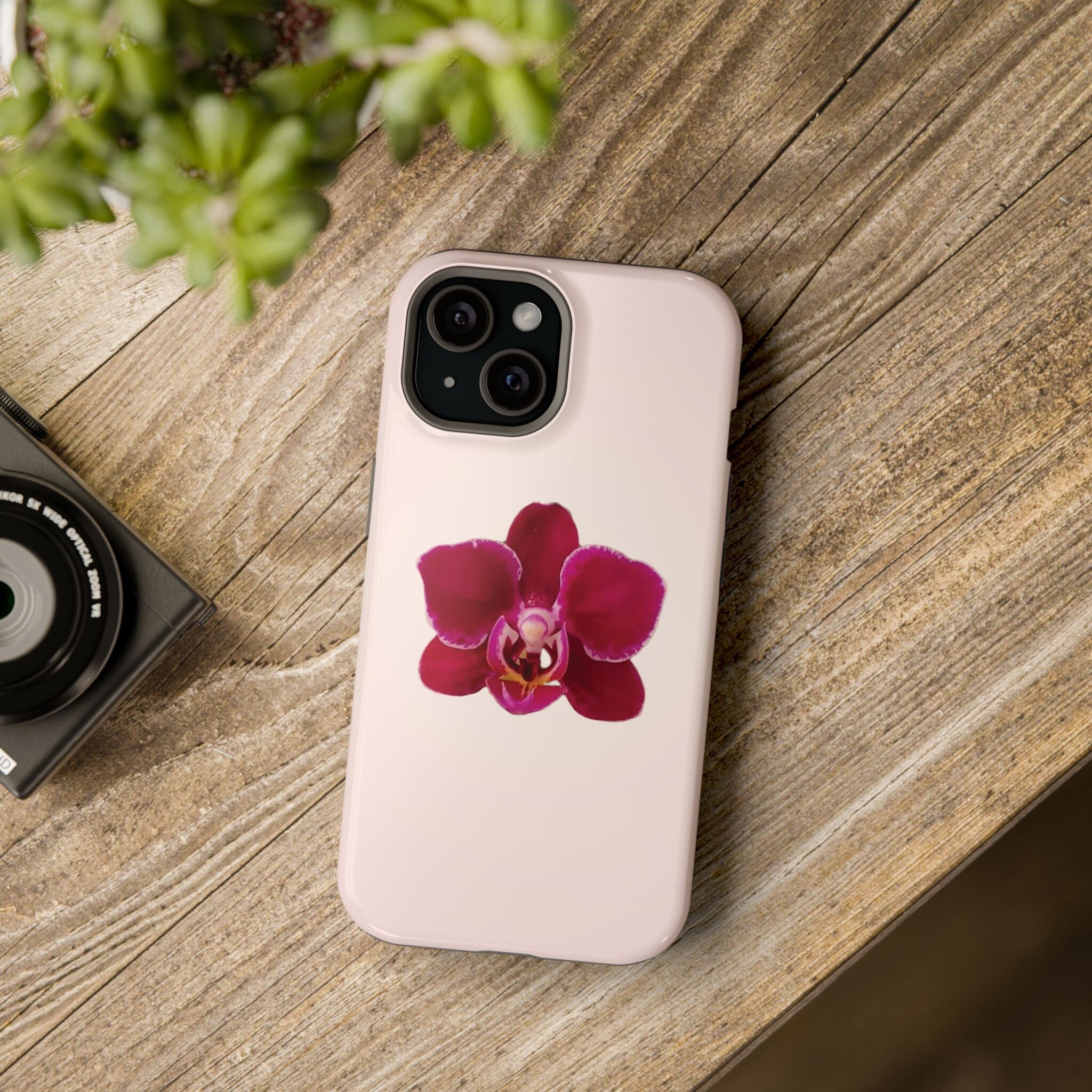 Red Orchid Phone Case Summer Florals Magnetic Tough Cases
