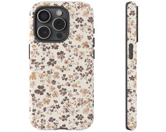 Höstblommigt telefonskal för iPhone 17 16 15 14 13 12 11 Samsung Galaxy Google Pixel