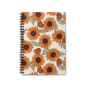 Sunflower Spiral Notebook - Ruled Line