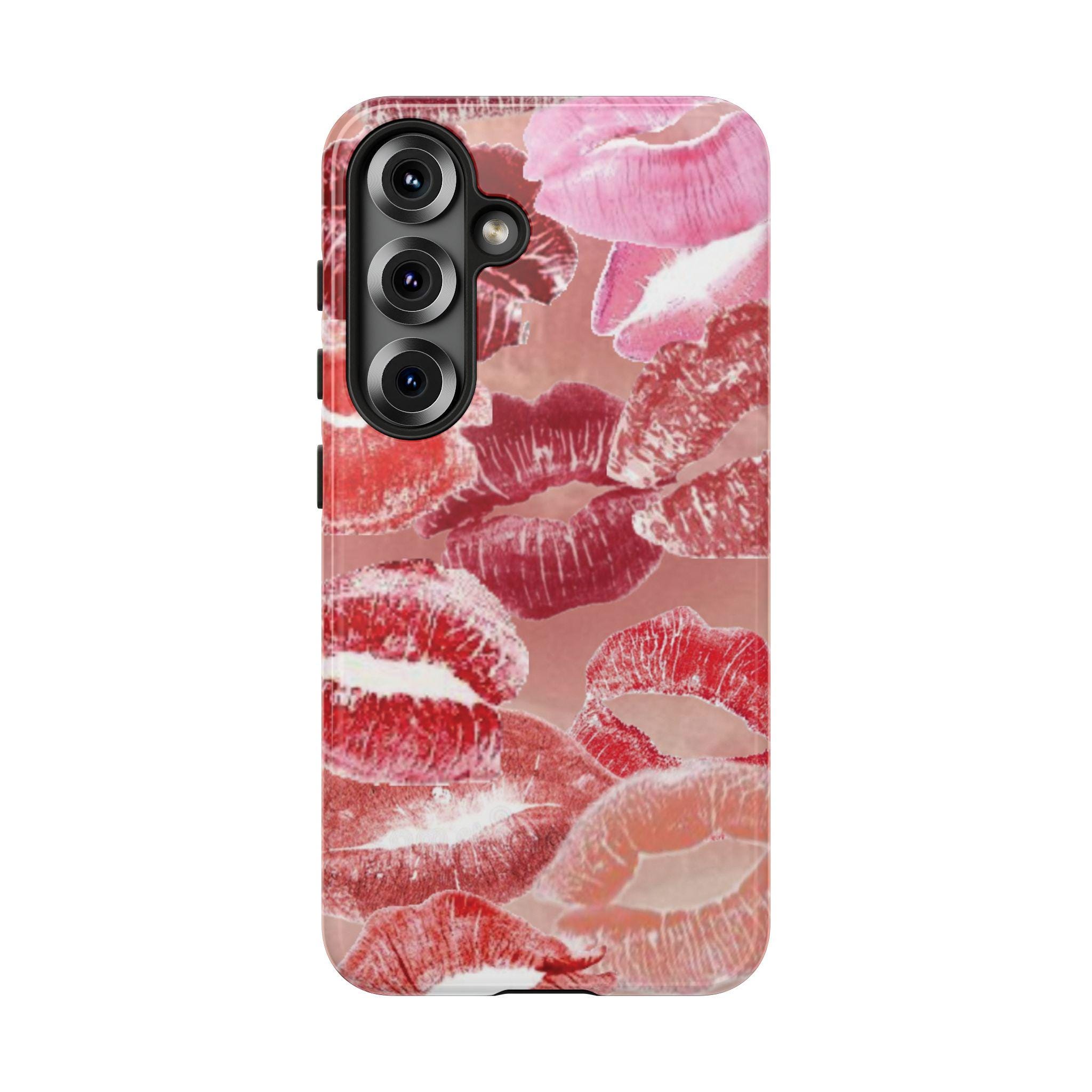 キスマーク スマホケース レッドリップ キス リップスティック タフ