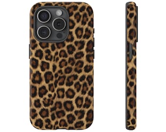 Leopard Phone Case for iPhone 17 16 15 14 13 12 11, Samsung Galaxy and Google Pixel