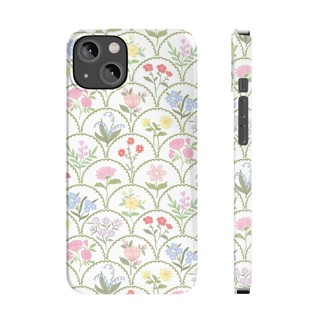 Spring Phone Cases Floral Phone Case Aesthetic Spring Flowers Slim Phone Case for iPhone 7 ...