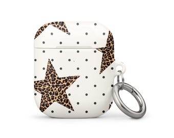 Polka Dot Leopard Star AirPods Case