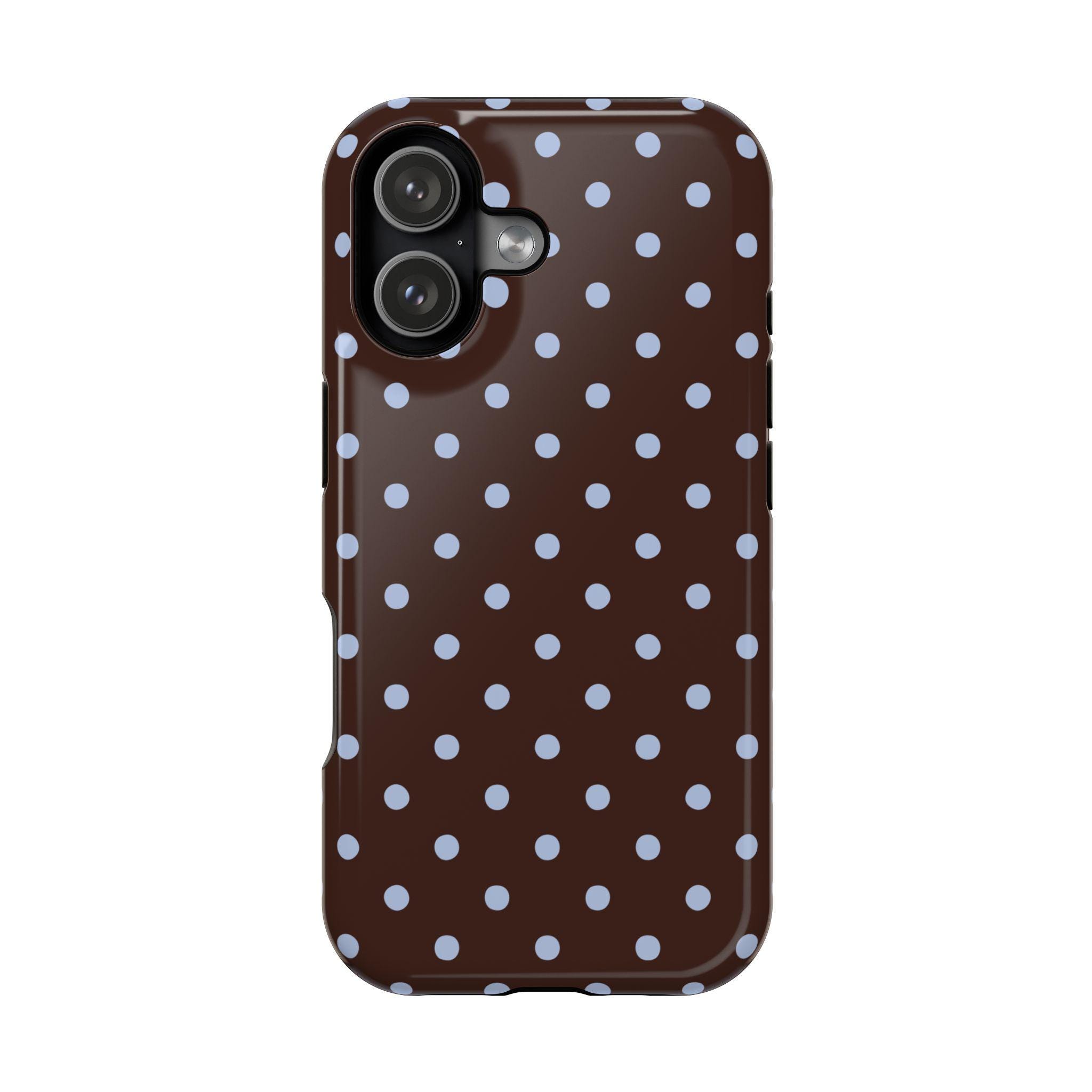 Brown Blue Polka Dot Magsafe Phone Case for iPhone 13 14 15 16 17 Pro Max Mini Plus - Etsy Brown Blue Polka Dot Magsafe Phone Case for iPhone 13 14 15 16 17 Pro Max Mini Plus - Etsy