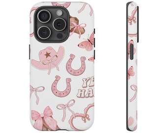 Coquette Cowgirl Butterfly-telefoonhoesje voor iPhone 17 16 15 14 13 12 11 Samsung Galaxy Google Pixel