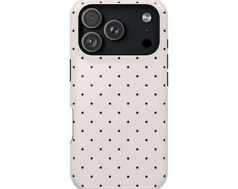 Cream Black Small Polka Dot MagSafe Phone Case Pink Brown Polka Dot MagSafe Phone Case for iPhone 13 14 15 16 17 Pro Max Mini Plus