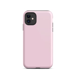 Pig Pink Solid Color  Tough Phone Case for iPhone 11 12 13 14 Plus Pro Max Mini
