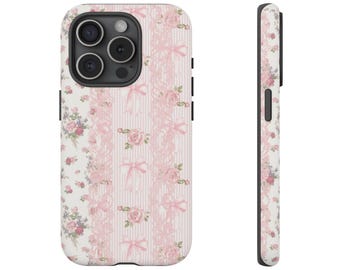 Coquette Lace Phone Case for iPhone 17 16 15 14 13 12 11 Samsung Galaxy Google Pixel
