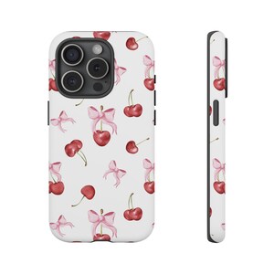 OG Cherry Bow Phone Case Cherry Phone Case Phone Case for iPhone 16 15 14 13 12 11 Samsung Galaxy Google pixel