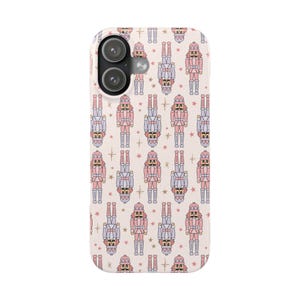 Vintage Nutcrackers Phone Case Christmas Nutcracker Slim Phone Case for iPhone 17 16 15 14 13 12 11 Pro Max Mini Plus