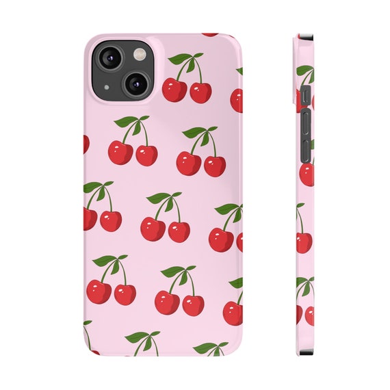 スマホケース　13 sg cherry Amazon.com: Delicious Cherry Friut Pattern Clear Case Designed for