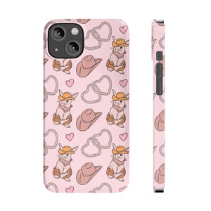 Western Cowboy Bunny Phone Case Cowgirl Phone Case for iPhone 7 8 Plus XR Xs Max 11 12 13 14 15 Pro Max Mini