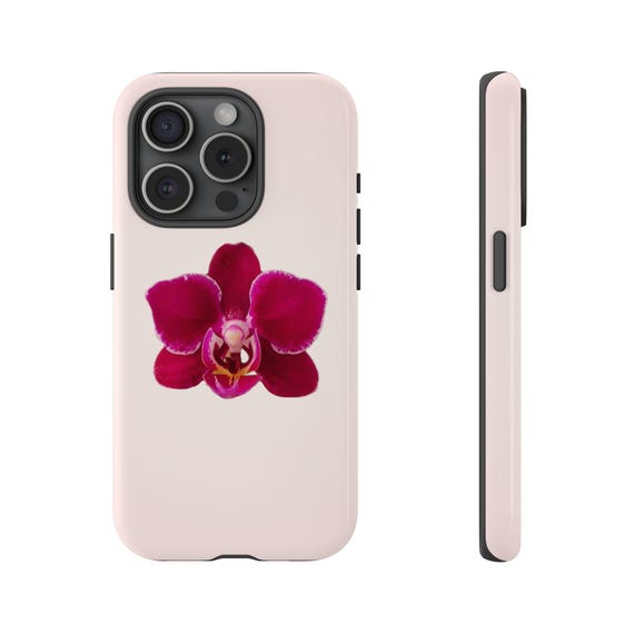 Red Orchid Phone Case Summer Florals Tough Phone Case for iPhone 17 16 15  14 13 12 11 Samsung Galaxy Google Pixel