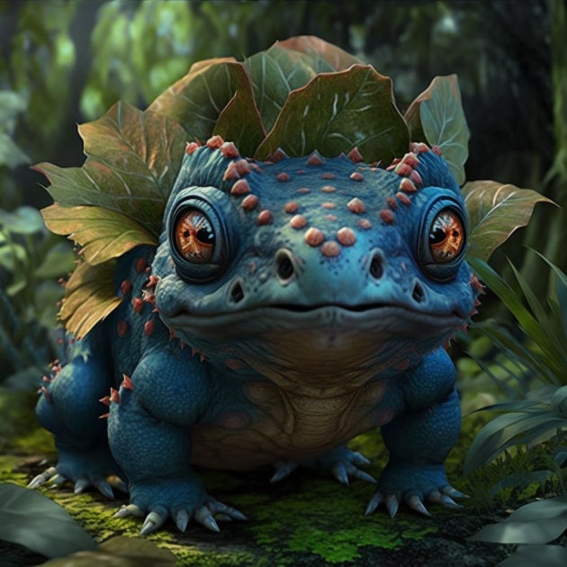 High Resolution Print Out Poster Realistic Bulbasaur Pokemon Etsy