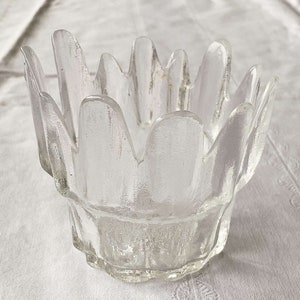 ROYAL KRONA Sweden Vintage mid century crystal candle holder
