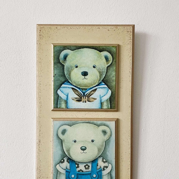 Vintage framed Bear picture from Shudehill England