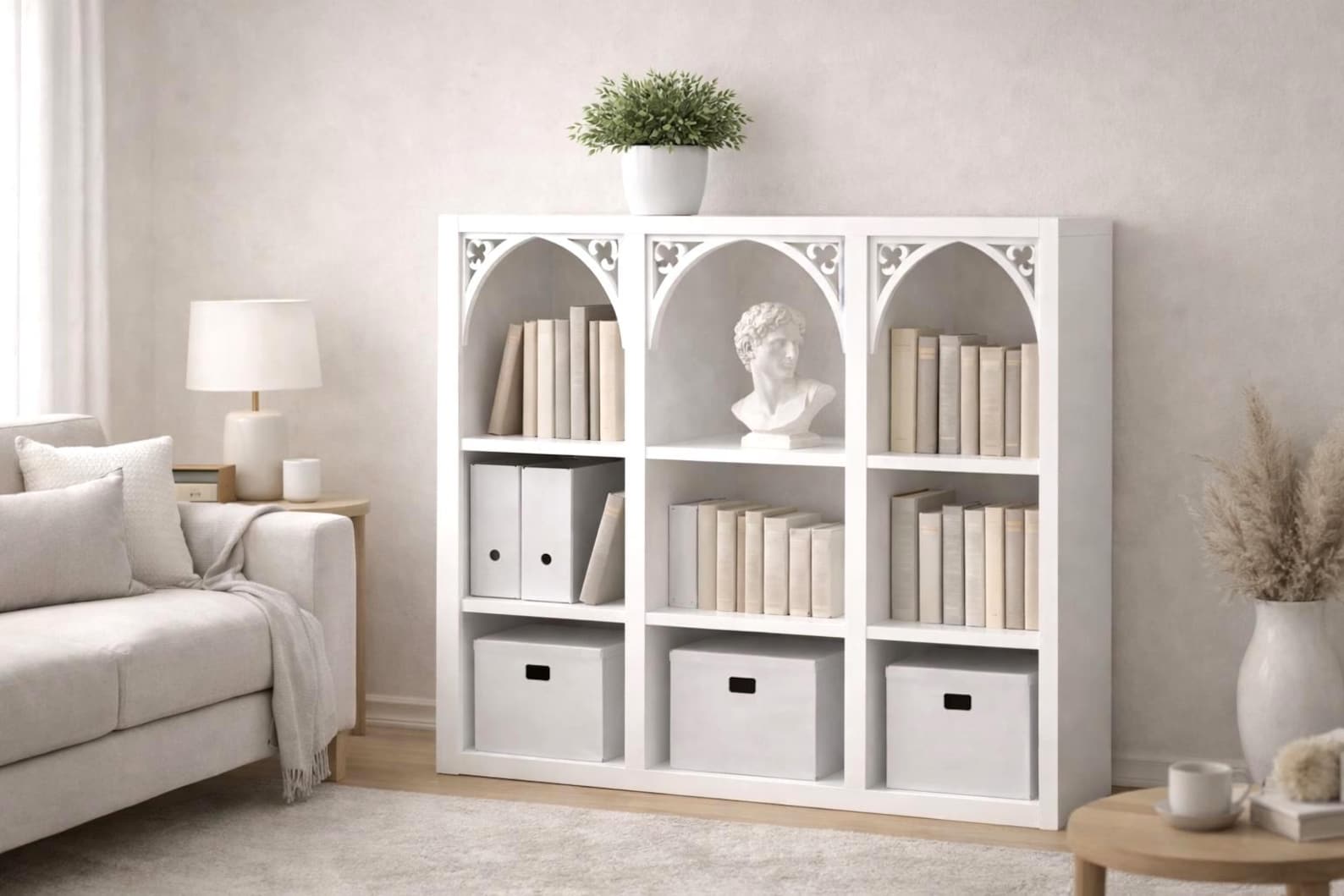 IKEA KALLAX Insert With Elegant Curved Corners – Elegant | Shelf Insert ...