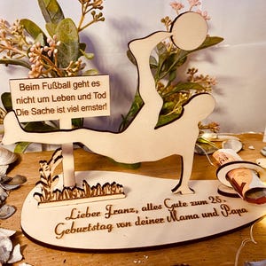 Gift for football players football fans stadium entrance ticket club - gift birthday gift, made of wood own text laser engraved