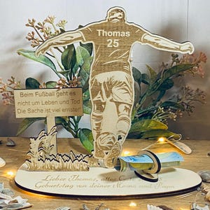 Gift for football players football fans stadium entrance ticket club - gift birthday gift, made of wood own text laser engraved
