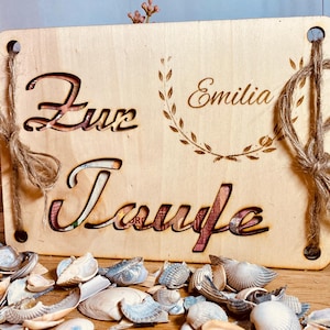 Money gift for BAPTISM personalized with name gift idea for aunt uncle grandma and grandpa money packaging, money gift holder