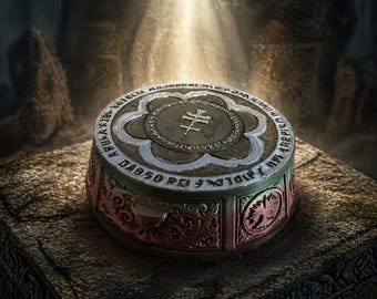 Sockel für Heiligen Gral – Film Prop Replik – 3D Druck PLA – Deko Mittelalter Fantasy – Sammlerstück Geschenk | Cosplay Requisite - HE4