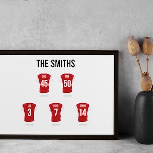 Vintage Arsenal Football | Print | Team | Large and Medium Sizes | Dad | Grandad | Gifts for Him | Football Shirt Print | Fathers Day
