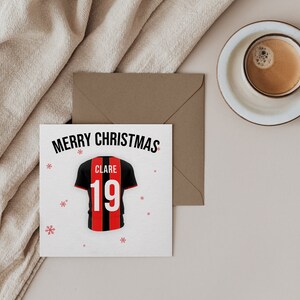 Camisa de futebol do Bournemouth Cartão de Natal --- (vários tamanhos de cartão disponíveis) via