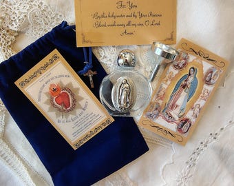 Kit De Prière De Voyage Catholique Fabriqué à La Main Avec Croix