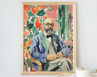 Art mural imprimable de style Henri Matisse