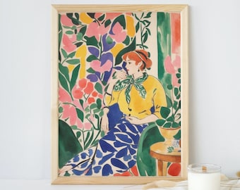 Art mural imprimable de style Henri Matisse
