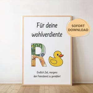 Retirement gift | Farewell gift for colleagues on retirement | Retirement | Retirement | Instant PDF download for self-printing