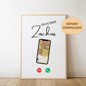 Smartphone Geschenk | Geldgeschenk zum Geburtstag | Last Minute Geschenk zum Geburtstag | PDF Sofortdownload | Zum Selbstausdrucken | DIN A4