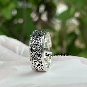 925 Sterling Silver Square Band Ring: Modern Geometric Unisex Jewelry