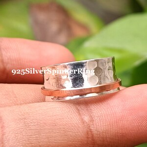 Spinner Ring, Anxiety Ring, Worry Ring, Thumb Ring, 925 Silver Ring, Promise Ring, Meditation Ring, Fidget Ring, Women Ring, Gift For Her
