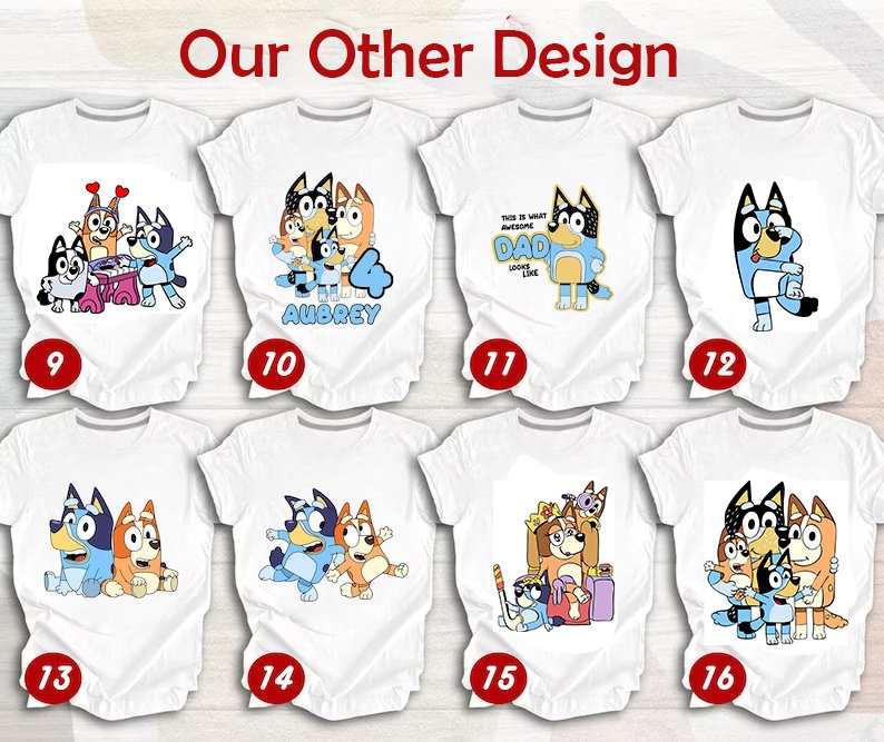 Bluey Shirt Bluey Bingo Shirt Bluey TShirt Bluey Adult Etsy Österreich