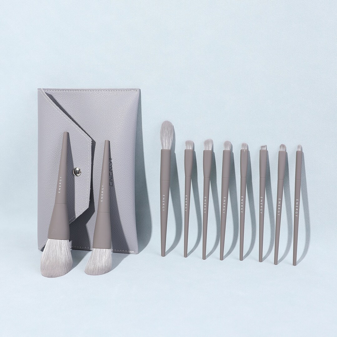 ENERGY Vegan Makeup Brush Set 10 Etsy