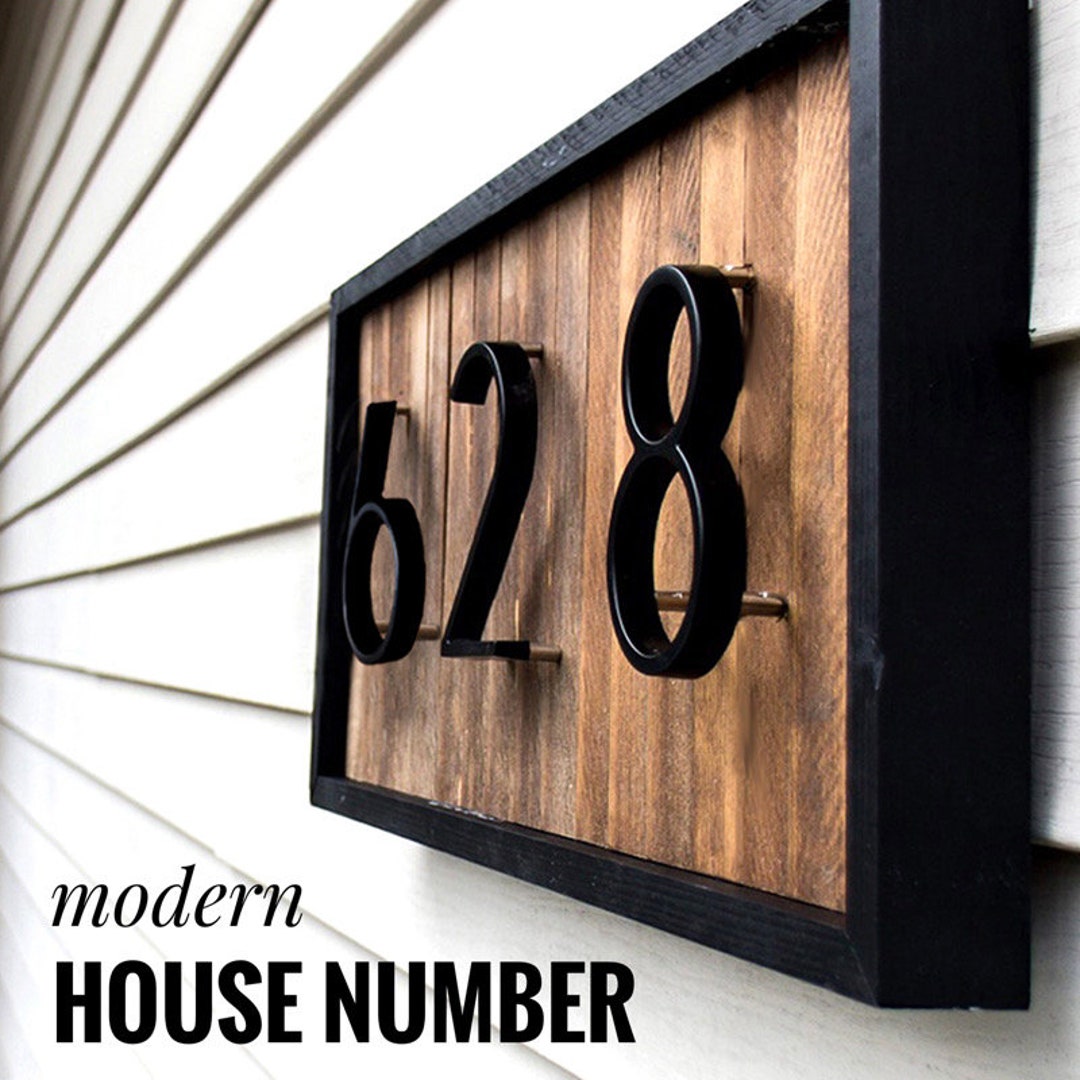 Floating House Numbers and Letters Etsy