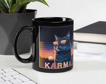 Black Glossy Mug