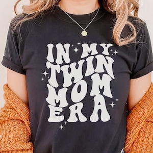 In My Mom Era Twin Mom Twin Baby Shower Comfort Colors 1717 Expecting Mom Gift Twins Mom Twin Pregnancy Shirt Twin Mom Gift Mom of Twins