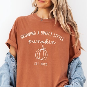 Custom Pregnancy Fall Shirt Fall Pregnancy Announcement Thanksgiving Baby Announcement Pregnancy Reveal Maternity Shirt Pregnant Mom Gift