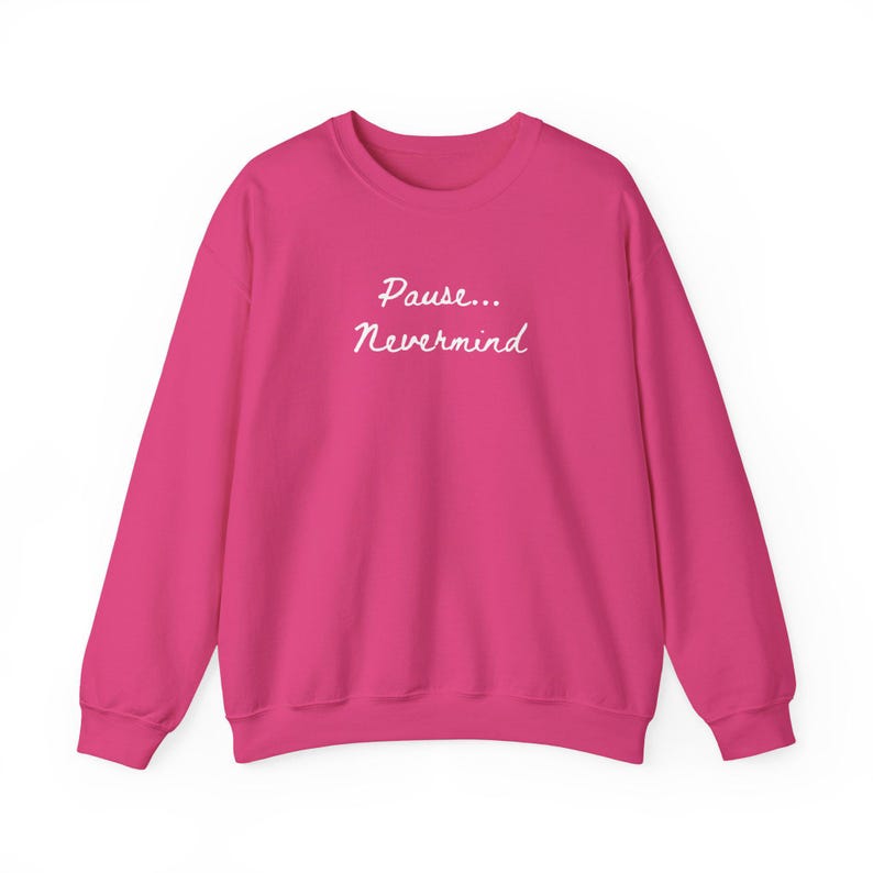 Pause Nevermind Mahjong sweatshirt Mahj Sweater Mahjong Gifts Mahjong Lover Gift Game Night Crewneck Mah Jongg Funny Mahjong Apparel Heliconia