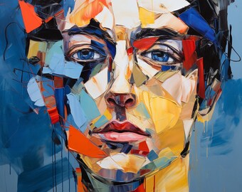 Between Reality and Virtuality: An Abstract Self-Portrait Capturing the Ephemeral Nature of Identity