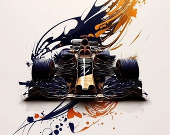 La puissance et la beauté une formule 1 Car