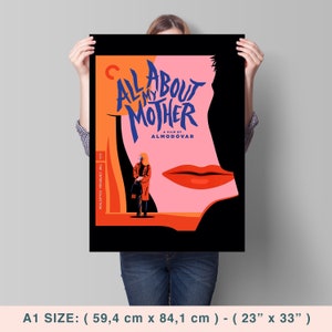 Tout sur ma mère, Pedro Almodóvar, 1999 - Affiche de film vintage de haute qualité, papier semi-brillant de qualité supérieure