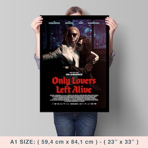 Only Lovers Links Alive, Jim Jarmusch, Tilda Swinton, Tom Hoodleston, 2013 - HQ Movie Poster, Premium Semi-Glossy Paper