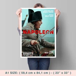 Napoleon, Ridley Scott, Joaquin Phoenix, Vanessa Kirby, 2023 - HQ Movie Poster, Premium Semi-Glossy Paper