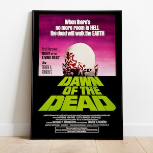 Dawn of the Dead, George A. Romero, 1978 - Poster del film retrò, carta semilucida Premium