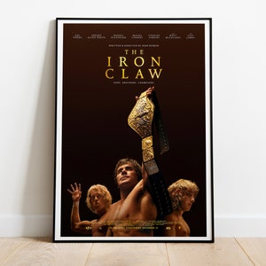 The Iron Claw, Sean Durkin, Zac Efron, 2023 - HQ Movie Poster, Premium Semi-Glossy Paper