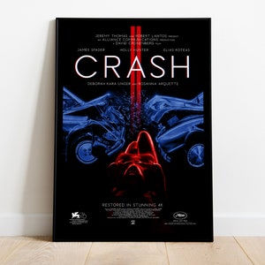 Crash, David Cronenberg, James Spader, 1996 - Póster de película retro vintage de alta calidad, papel semibrillante premium